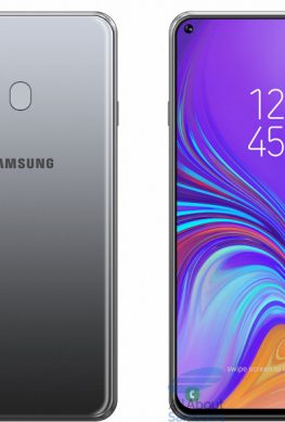Качественное изображение смартфона Samsung Galaxy A8s позволяет оценить размеры отверстия для фронтальной камеры