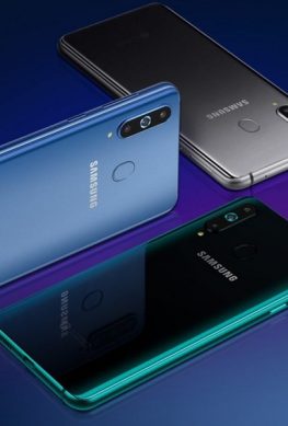 Samsung представила свой первый смартфон с дырявым дисплеем
